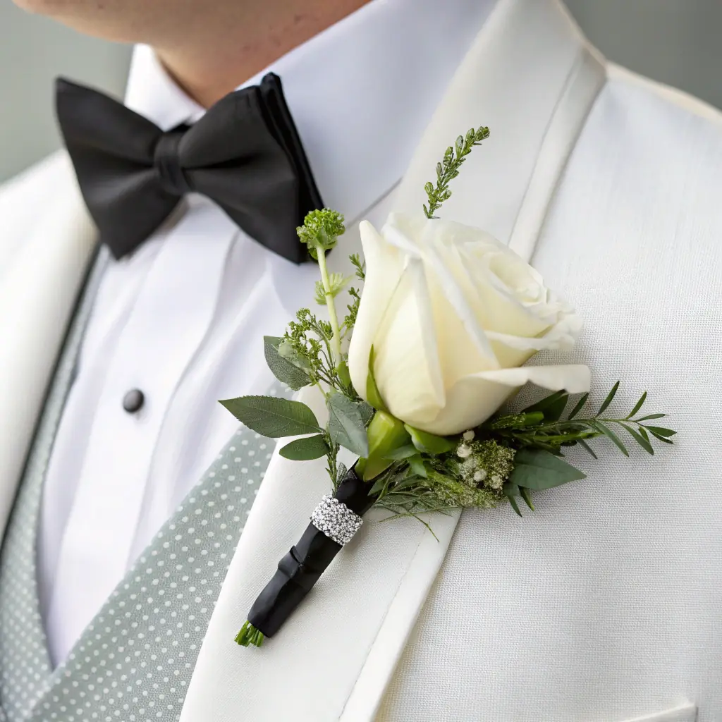 Boutonniere with Eucalyptus
